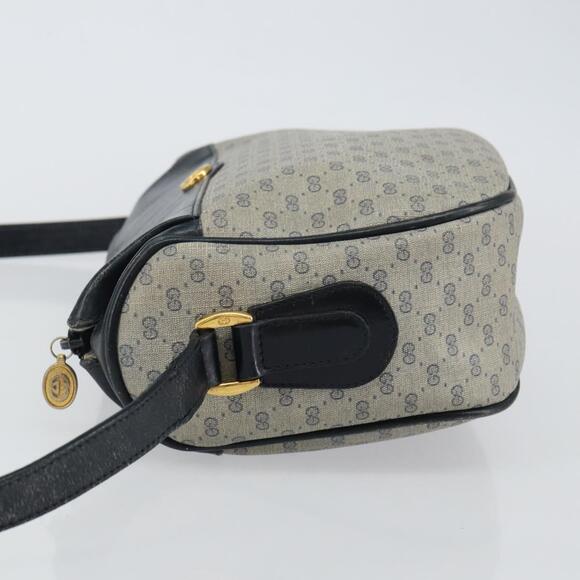 GUCCI Micro GG Supreme Shoulder Bag PVC Navy Gold 001 115 0918 Auth 143245 - Picture 3 of 16